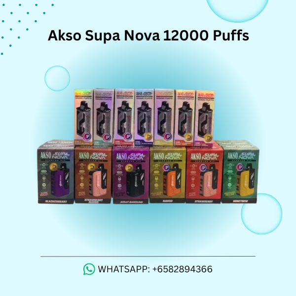 Akso Supa Nova 12000 Puffs – SingaporeVapeLanaVapeSg